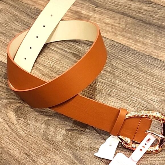 Juicy Couture Signature Logo  Rhinestone Snake Buckle Belt